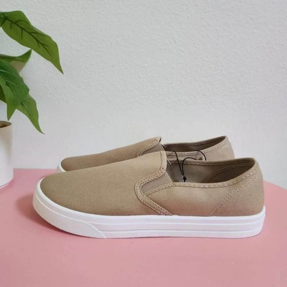 West Loop Beige Slip-On Sneakers